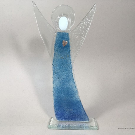 Figurka anioł 09 niebieskie stojący