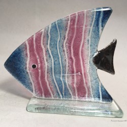 Figurka Ryba 21 niebiesko różowa
