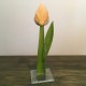 Szklany kwiat na podstawie 05 (ok 26cm)