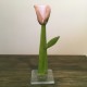 Szklany kwiat na podstawie 09 (ok 26cm)