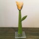 Szklany kwiat na podstawie 10 (ok 26cm)