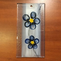 Outlet - Obrazek 8,5x16 - "Niebieskie kwiaty na pasku"