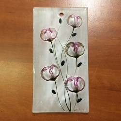Outlet - Obrazek 8,5x16 - "Groszki różowe na bieli"