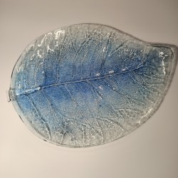 Outlet - Liść 42 cm Niebieska